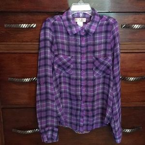 AUC Zoe & Rose Plaid and Paisley Top- small